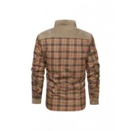 Men's Retro Check Pattern Stitching Warm Wanderer Jacket