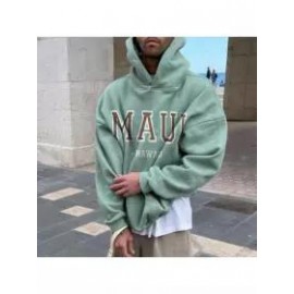 Vintage Men's Letter Print Casual Hoodie