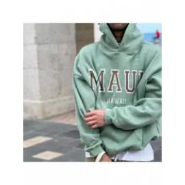 Vintage Men's Letter Print Casual Hoodie