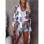 Printed Beach Loose Resort Cardigan