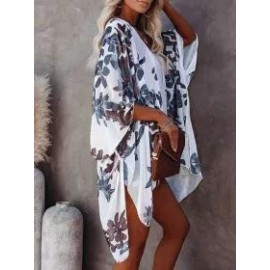 Printed Beach Loose Resort Cardigan