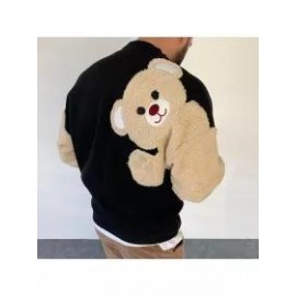 Fleece Panel Crew Neck Sweatshirt