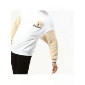 Fleece Panel Crew Neck Sweatshirt