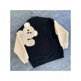 Fleece Panel Crew Neck Sweatshirt