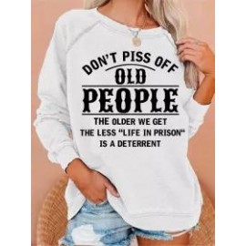 Letter Print Long Sleeve Sweatshirt