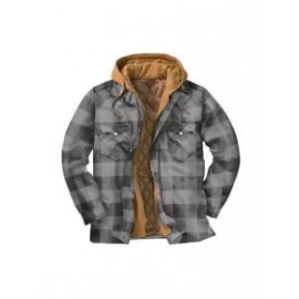 Mens Winter Plaid Thick Casual Jacket