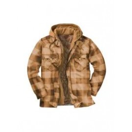 Mens Winter Plaid Thick Casual Jacket