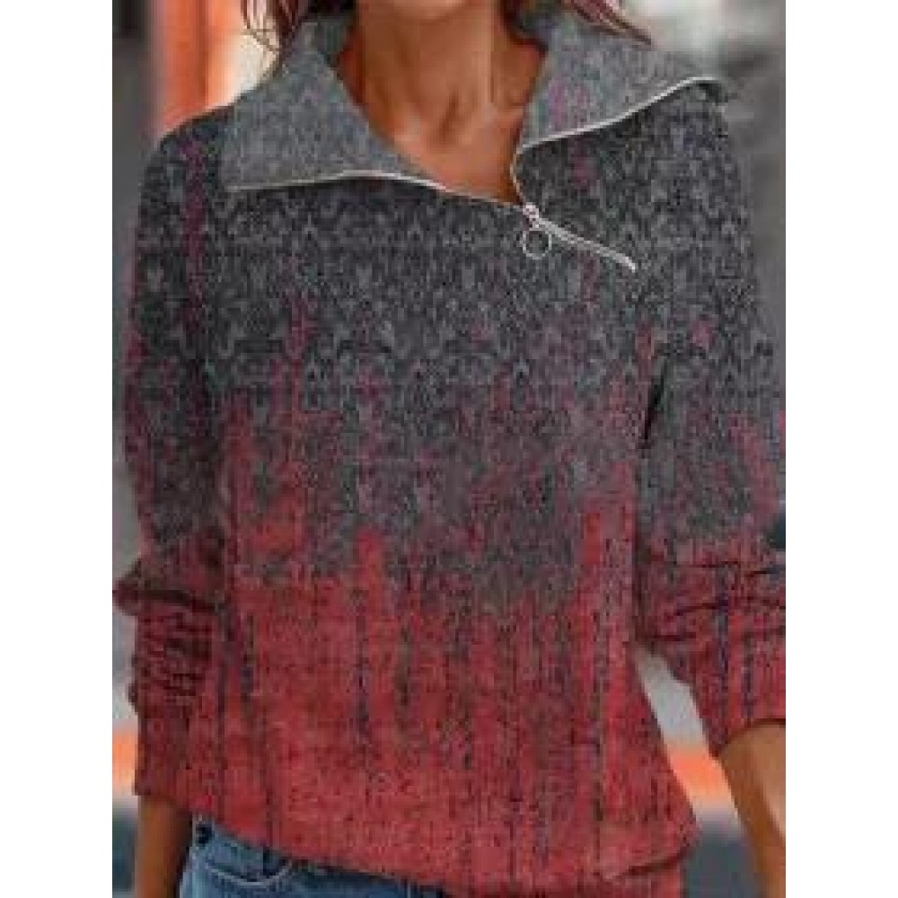 Casual Vintage Paisley Print Long Sleeve Sweatshirt Casual Vintage Paisley Print Long Sleeve Sweatshirt
