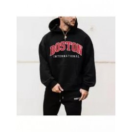 Boston Fashion Men's Oversized Sweatshirt Hoodie