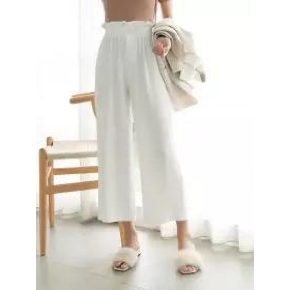 High waist drape straight-leg pants High waist drape straight-leg pants