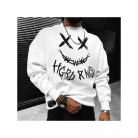 Men's Printed Casual Oversized Sweatshirt