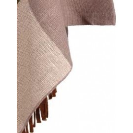 Coloured Tassel V-neck Cape
