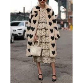 Elegant Lapel Long Sleeve Overcoat