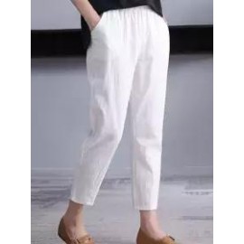 Loose Cotton And Linen Casual Pants