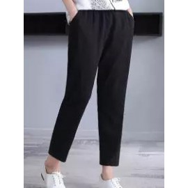 Loose Cotton And Linen Casual Pants