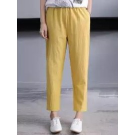 Loose Cotton And Linen Casual Pants
