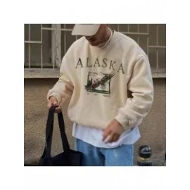 ALASKA Mens Streetwear Casual Sweatshirt