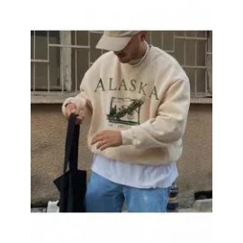 ALASKA Mens Streetwear Casual Sweatshirt