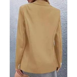 Fall/Winter Casual Long-sleeved Solid Color Blazer