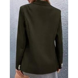 Fall/Winter Casual Long-sleeved Solid Color Blazer