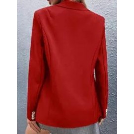 Fall/Winter Casual Long-sleeved Solid Color Blazer