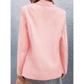 Fall/Winter Casual Long-sleeved Solid Color Blazer