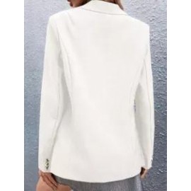 Fall/Winter Casual Long-sleeved Solid Color Blazer
